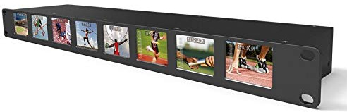 LILLIPUT rm-0208s 8 × 5,1 cm 1RU Rackmount risincronismo monitor con SDI equalization e 8 × 3G-SDI in & 8 × 3G-SDI loopout