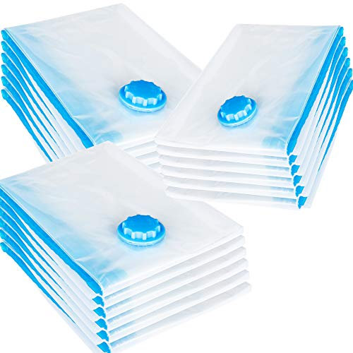 REXOO Set 18tlg Vakuum Beutel 100x80cm Aufbewahrungsbeutel Tasche Tüte Vacuum für Textilien jeder Art Platzsparer