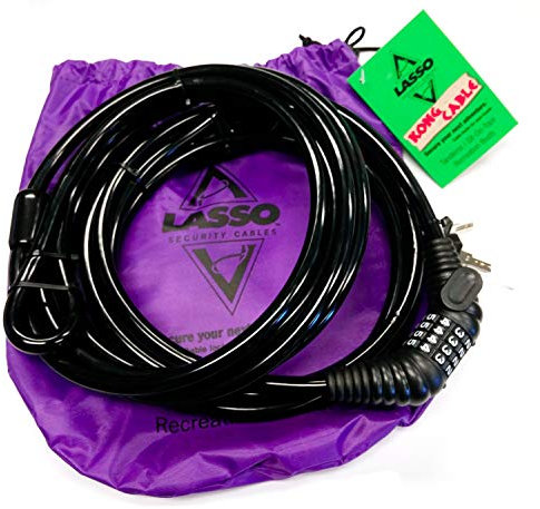 Lasso Kong Kabel-Kajakschloss für Touring, Sit-on-Top/Freizeit- und Angel-Kajaks