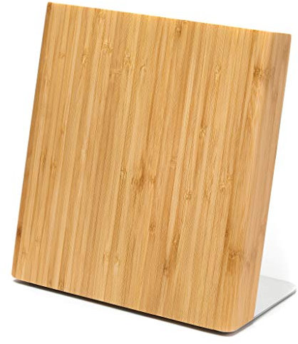 Letalis magnetic knife block made of wood, magnetic knife holder made of bamboo without knife/unequipped. Perfect for a tidy and structured kitchen.