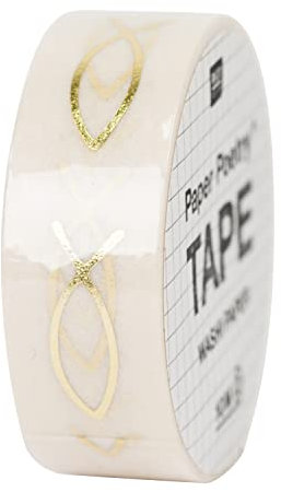Rico Design Gold Washi Paper Adhesive Tape, 1,5 cm x 10 m