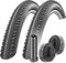 2X Schwalbe Hurricane Perf. Draht Addix 28x1,6Zoll 42-622mm 700x40C +AV Schlauch