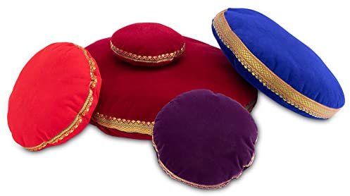 XDrum Kissen für Klangschale 11 cm - Unterlage für Singing Bowl - rundes Polster - farblich unsortiert