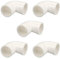 MroMax Raccordo a gomito in PVC a 90 gradi con diametro interno da 20 mm, 5 pezzi