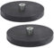 2x Neodym Magnete Gummiert Ø 66mm Mit M5 Innengewinde 22 KG Zugkraft Flachgreifer Magnet Scheibe Topfmagnet Gummi Runde Magnete mit Gewinde für Schrauben Öse oder Haken