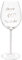 Maturi Happy 40th Birthday Wine Glass with Silver Diamond Stem - 400ml / 13.5 Fluid Ounces