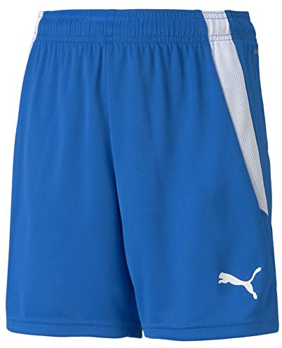 PUMA Unisex Kinder Teamliga Jr Shorts, Electric Blue Lemonade-puma White, 164 EU