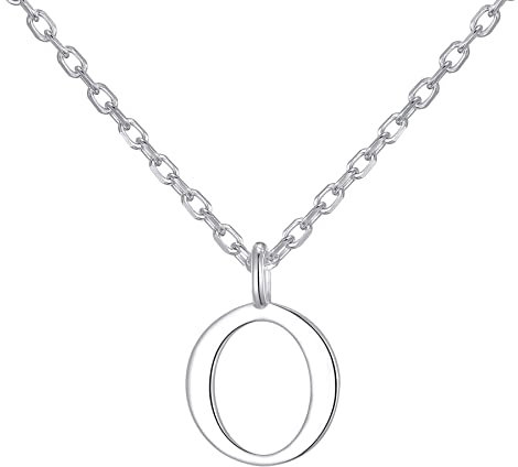 Philip Jones Sterling Silver Initial O Necklace