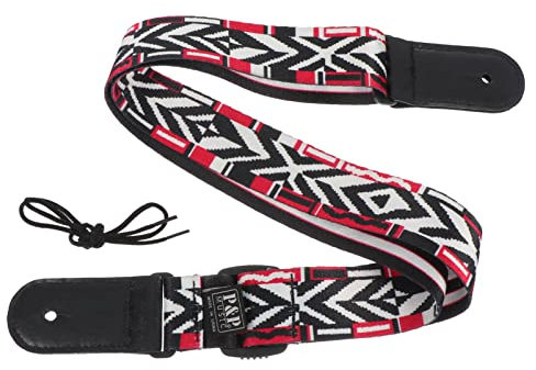 Milisten Gitarrenzubehör Ukulele Gitarrenriemen Verstellbare Metallhaken Leder Uke Schulterband H?ngender Hals Guitar Gürtel Ersatz für Akustische Klassische Elektrische Bassgitarre