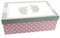 WB wohn trends Geschenk-Box Mädchen rosa Baby-Füße, zur Geburt Taufe Schwangerschaft Fotos, 26x17,5x9cm, 4278, Kiste aus Pappe