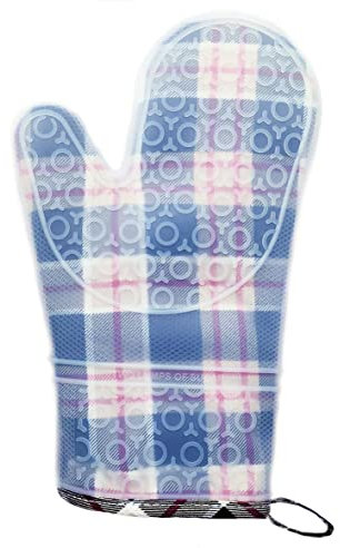 Two Lumps of Sugar Topflappen / Topflappen für die Küche, aus Silikon, kariert