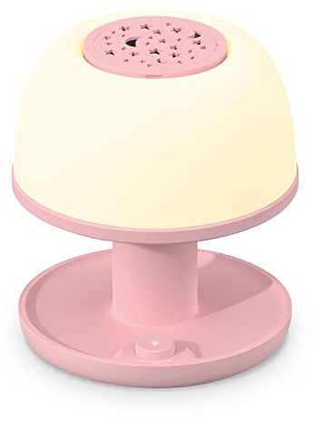 Healife LED Nachttischlampe, Tragbar Tischlampe mit Sternprojektion, Nachtlicht Kinder Dimmbar mit 2500mAh Akku, Nachtlampe für Schlafzimmer, Wohnzimmer, Babyzimmer
