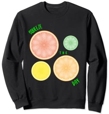 Pressez le jour : tranches de citron, citron vert, orange, pamplemousse, agrumes Sweatshirt