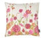 Proflax Kissenhülle Bloomfield, Herbstlicher Blütenprint auf 100% Bw, Farbe Rot/Natur, Verschiedene Größen, Größe (40 x 60 cm)