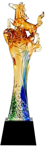 Pokale, Medaillen Auszeichnungen Kreative Trophäe Aus Farbigem Glas Sammlung Von Ornamenten Im Bürostudium Corporate Annual Meeting Awards, Preise Und Trophäe Gedenkgeschenk Zur Feiereröffnung Pokale