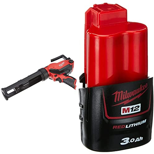 Milwaukee Akku-Kartuschenpresse M12PCG/310-0 12 V - XXX, 1 Stück, 4933441783 & Akku Milwaukee M12 B3 redlithium Li-Ion 12 V 3.0 Ah 4932451388