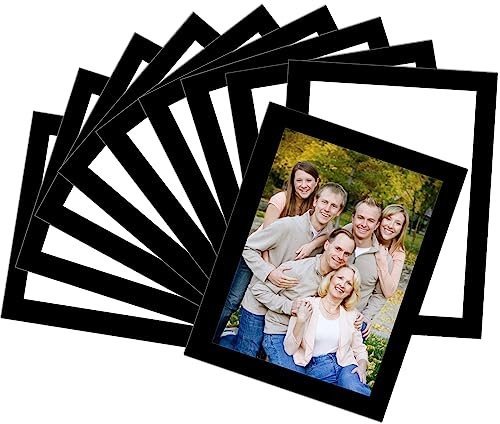 STTMGN Magnetische Bilderrahmen mit schwarzem Rand (8,9 x 12,7 cm), Magnet-Fotorahmen-Taschen/Halter, Dekorationen für Zuhause/Büro/Schule/Klassenzimmer/Party