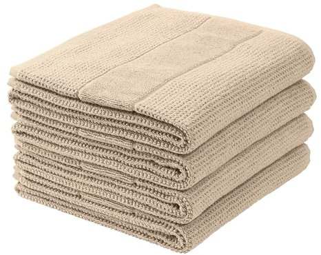 Schiesser Handtuchset Turin - 4-teilig - 50 x 100 cm - Sand