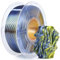 SUNLU Silk PLA Plus 3D Druckerfilament, zweifarbiges glänzendes PLA+ Filament 1.75mm, Seidentexturen, 360° Drehung enthüllt vielfältige Farben, Maßgenauigkeit+/-0.02mm, 1kg Spule(2.2lbs), Schwarz Gold