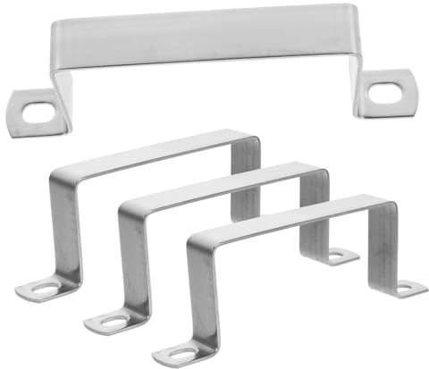 Hemobllo 4pcs Square Tube Clamp Stainless Steel u Bracket Clamp Holder for Woodworking Support Hangers