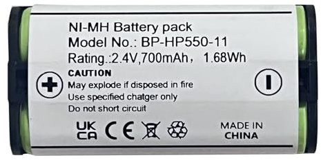 HIGHAKKU Replacement Battery BP-HP550-11 Compatible with Sony MDR-RF811RK, MDR-RF855RK, MDR-RF810R, MDR-RF811R Wireless Headphones Replacement Battery