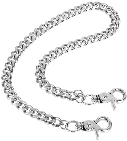 WY LIGHTING LEVEL Punk Hose Kette, Hip Hop Handtasche Kette Metall Heavy Duty Brieftasche Kettes Gothic Geldbörsenkett für Jeans Brieftaschen DIY Tascheherstellung Herren Damen Karneval Halloween