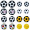 JMZLLRX 16 Stück Patches zum Aufbügeln, Fußball Bestickte Aufnäher, Bügelflicken zum Aufbügeln Aufnäher zum Aufnähen Applikation für T-Shirt Jeans Jacken Rucksäcke Hüte