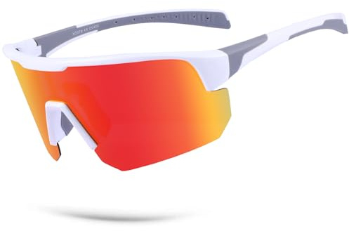 BangLong Fahrradbrille Polarisierte Sonnenbrille Herren Damen, UV400 Schutz Sportbrille für Schnelle, Lauf-, Rennrad Rad-, Biker-, MTB-Brille, Windschutzbrille Fahrrad.