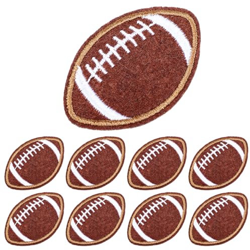 20 Stück Football Bügelbilder Patches zum Aufnähen Kinder Football Team Trikot Aufnäher zum Aufbügeln für Football Rugby Uniformen Westen Jeans Hüte DIY Zubehör