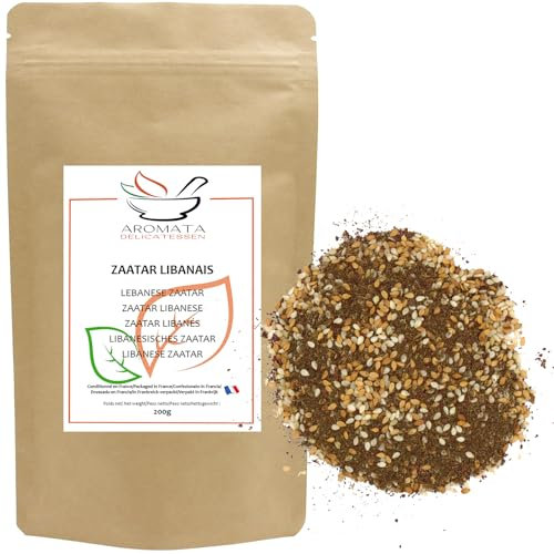 AROMATA – Zaatar/Za’atar - Cuisine Libanaise – 100% naturel - 200gr - Mélange d'épices Zaatar