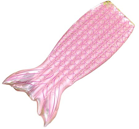 iplusmile Tapis Flottant Gonflable de Queue de Sirène PVC pour Piscine et Plage Facile à Transporter Accessoire de Fête d'Été Utilisation Récréative