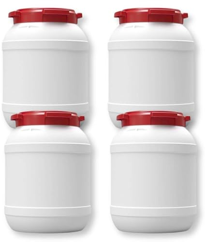 Multitanks Lot de 4 Fûts CurTec 15L en HDPE : Stockage Sécurisé