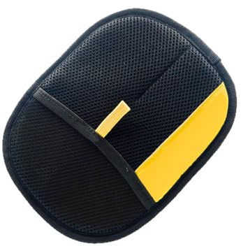 BOBOMIU Tierhaarentferner Handschuh, Fellmagnet Handschuhe Doppelseitig, Wiederverwendbare Handschuh, Waschbar, Tierhaarentfernung Antistatische für Hunde & Katzen, Schwarz, 1 Stück.