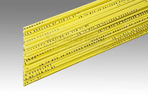 Silberlot, Hartlot, Silberlotstäbe, Silberlot mit Flussmittel, 34% Silber, borsäurefrei flussmittelumhüllt, AT: 710 °C, 5 Stück, Abm. 1,5 x 500 mm