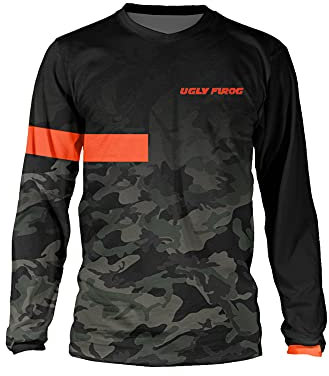 UGLY FROG Designs Motorräder, Ersatzteile & Zubehör Erwachsener Motocross Jersey Cross Offroad Enduro Downhill/Funktionswäsche Shirt Atmungsaktiv Lange Ärmel Rundhalsausschnitt or V-Ausschnitt