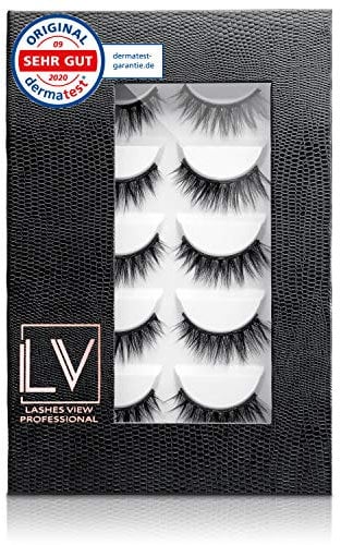 Premium Magnetwimpern 5 Paar,5-Magnete pro Stück,Drama Look 2D,Luxury Collection Set, Vorratsbox, Softlashes, vegan, wiederverwendbar, nachhaltig, ideal zum Mitnehmen