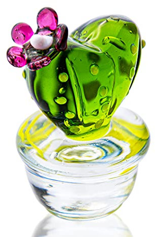 Mini Arte Cactus Vidrio Soplado Hecho A Mano Figuras De Vidrio Coleccionables Mesa Decoración Del Hogar Plantas De Simulación D