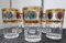 PYN Set de 6 Vasos de Cristal para Té marroquí corazon de colores