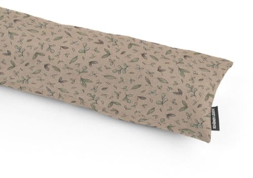 SCHÖNER LEBEN. Zugluftstopper Watercolor Allover Blätter Natur grün, Auswahl:80cm Länge