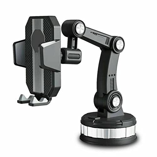 Hikaka Telefonhalterung für Auto Mittelkonsole Stack Super Adsorption Telefonhalter an Bord, einstellbare Auto Telefonhalterung Easy One Touch Universal für alle 4,7 bis 7 Zoll Gimbal Rotation