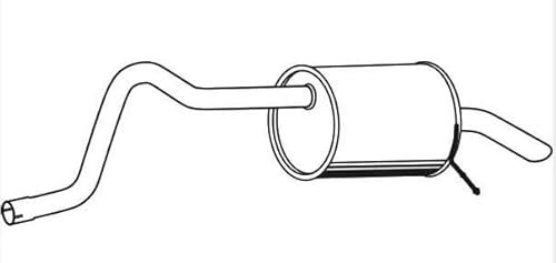 VEGAZ RS-590 Endschalldämpfer Endtopf 1250mm