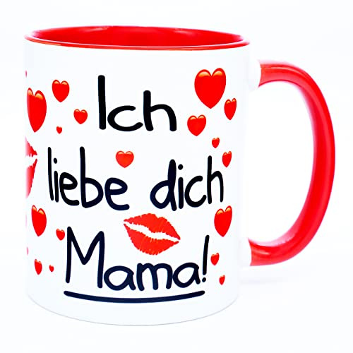 Ich Liebe dich Mama! Tasse Geschenk für die beste Mutter der Welt von Tochter Geburtstag schöne Geschenk ideen Valentinstag Muttertag Sprüche Muttertagsgeschenk Geburtstagsgeschenk Weihnachten Danke