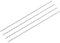 sourcing map HSS(Haute Vitesse Acier) Extra Long Forets Hélicoïdaux 2mm Perceuse Diamètre 160mm Longueur 4Pcs