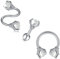 JFORYOU Drachenklaue mit synthetischem Edelstein Helix Knorpel Tragus Daith Forward Helix Ohrringe Piercing Schmuck für Frauen und Männer