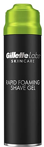 GilletteLabs Gel À Raser Pour une Mousse Rapide, Gel À Raser Pour Homme, rasage confortable, Précision et Rapidité de Mousse Pour un Rasage Optimal, 1x198ml