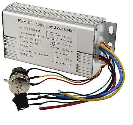 PWM Motor Drehzahlregler, DC 12V 24V 36V 48V 70A 4000W DC Motor PWM Speed Control Brush Controller Industrial Grade High Power