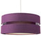 Contemporary Quality Purple Linen Fabric Triple Tier Ceiling Pendant Lamp Shade | 60w Maximum | Designer Style | 35cm Diameter by Happy Homewares