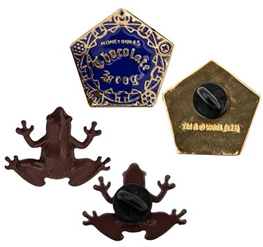 Cinereplicas Harry Potter - Set de 2 Pin's Chocogrenouille - 3 x 3 cm - Licence Officielle