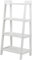 YORKSHIRE HOMEWARE 4 Tier Ladder Shelf | Freestanding Plant Display Stand | 4-Tier Bookshelf, Storage Shelves for Living Room Bedroom Kitchen, Balcony, H90cm x W43cm x D30cm (White)