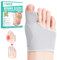 Hallux Valgus Socken, Hallux Valgus Korrektur, Großer Zeh Bandage Korrektur, Hallux Valgus Zehenspreizer Korrektur, Hallux Valgus Bandage mit Silikonpads für Männer und Frauen (37-43 M, Grau)